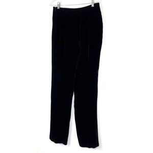 Worldly Things Black Velvet Pants Made In Italy Size 18 70a